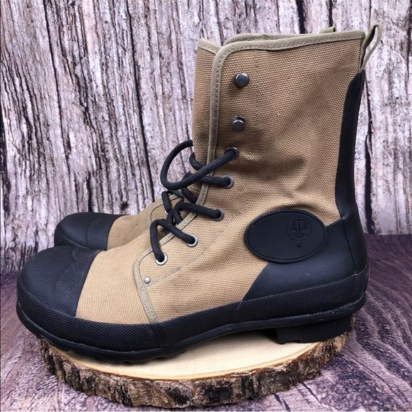 canvas commando boots